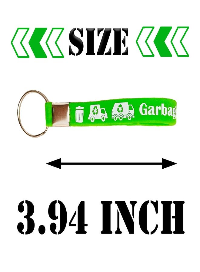 ATSMOICY 24 Garbage Truck Themed Party Silicone Bulk Keychian/Keyrings - Rubbish truck Themed Baby Shower Birthday Waste Management Recycling Party Supplies Decorations Favors Rubber Keychian - Image 4