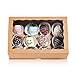 JCXGRVC 4PCS 10 x 7 x 25 inches Premium Cookies Boxes Strawberries Boxes with Clear Window Brown Natural Brown Paper Box - Image 1