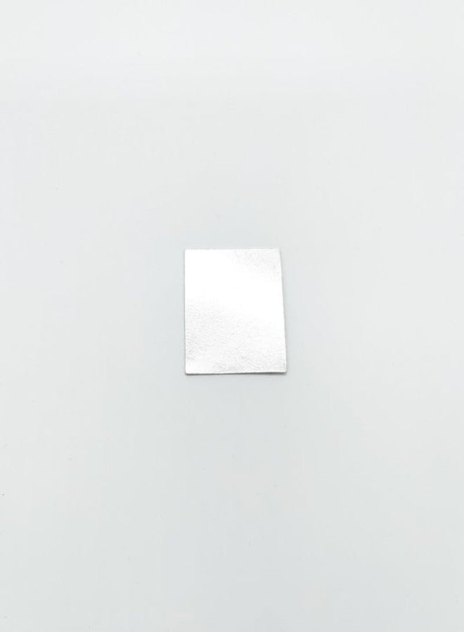 ROLIMOLI Gems Solid Square Piece Silver/Chandi Ka patra (Size : L-2.5cm * W-2.5cm * H-0.1cm | Weight : 2.9gm Approxe) - Image 1