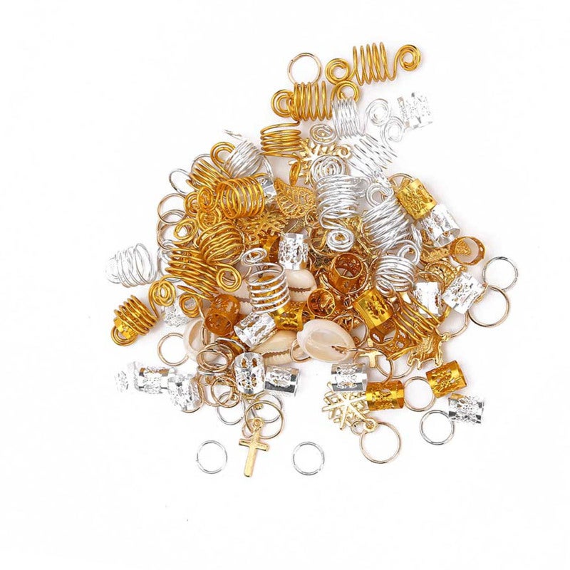 Hair Braid Rings: 120pcs High-quality Metal - Versatile Style Fit Fashion Hair Decoration for Banquet, Wedding, Fashion Show, Daily Use - Image 5