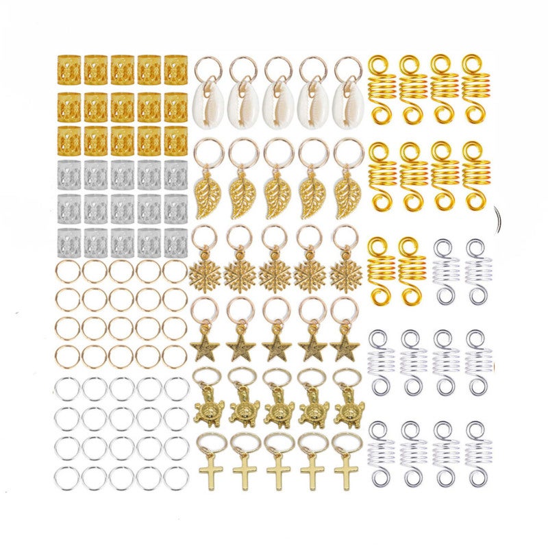 Hair Braid Rings: 120pcs High-quality Metal - Versatile Style Fit Fashion Hair Decoration for Banquet, Wedding, Fashion Show, Daily Use - Image 2