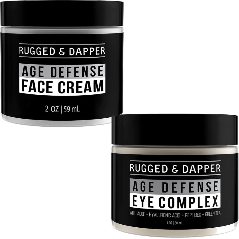 RUGGED & DAPPER Age Defense Face Cream and Age Defense Eye Complex - Image 1