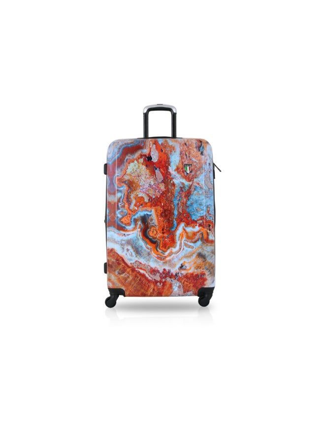 توتشي طقم حقائب سفر من ABS المتين بطبعة رخام تركي 3 قطع ألوان متعددة 84 x 35 x 55 سم T0172 - Image 2