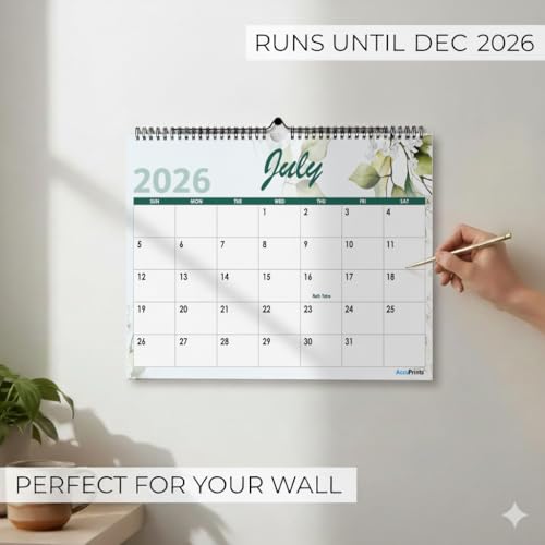 AccuPrints® Wall Calendar 2026 Planner-Size 14 x 20inch - Easy to Write (GLW) - Image 4