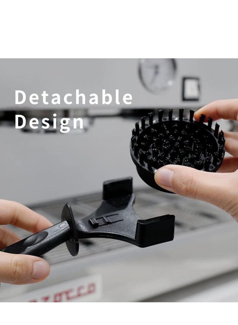 SYOSI Espresso Coffee Machine Cleaning Brush Espresso Group Head Brush Detachable Nylon Bristles Espresso Machine Cleaning Bristle for 58mm Grouphead  - Image 3
