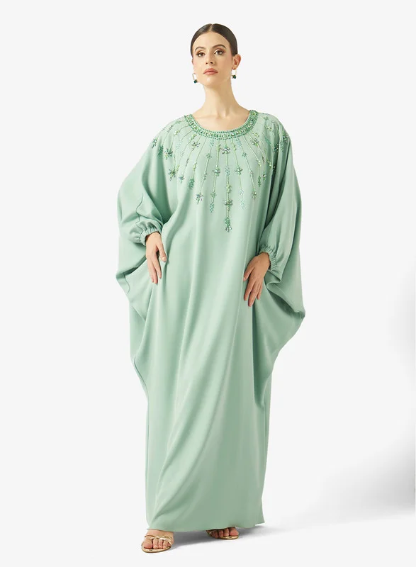 AINA Cascading Vertical Motif Embellished Jalabiya