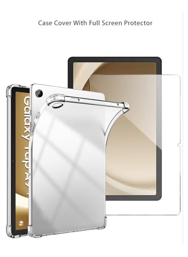 2 in 1 Samsung Galaxy Tab A9 Plus Protection Pack - Ultra Clear Shockproof Case & Edge-to-Edge Screen Protector, 360 Degree Protection, Back Cover & Screen Protector for Samsung Galaxy Tab A9 Plus  - Image 1