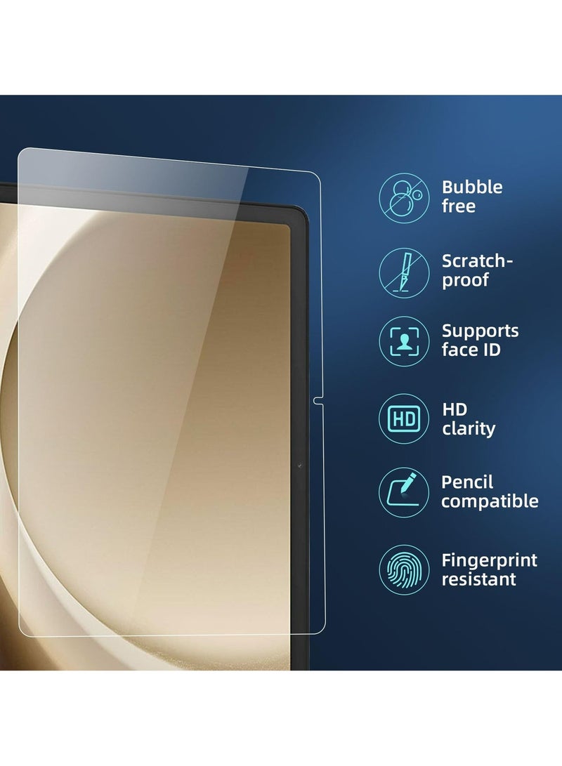 2 in 1  for Samsung Galaxy Tab A9 Plus / A11 Plus 11 Inch （Not for Tab A9 / Tab A11)  Protection Pack - Ultra Clear Shockproof Case & Edge-to-Edge Screen Protector, 360 Degree Protection, Back Cover & Screen Protector,Clear - Image 4