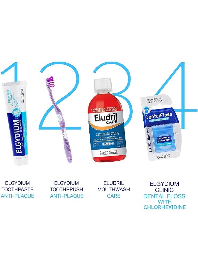 ELGYDIUM - Anti-Plaque Medium Toothbrush - Image 1