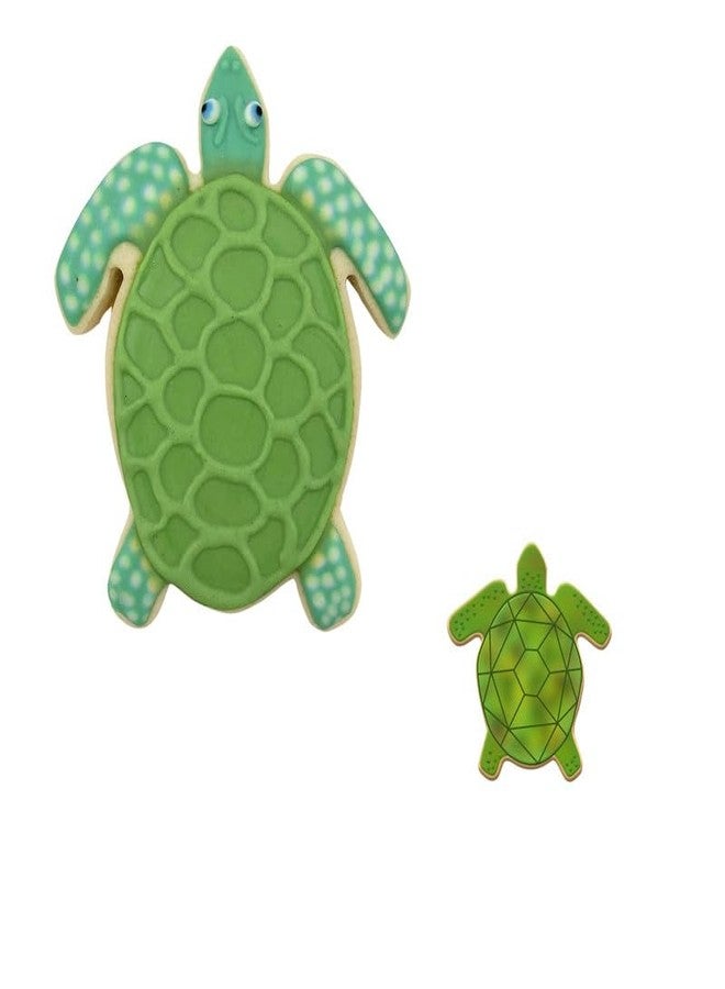Foose Sea Turtle Cookie Cutter 2 Pc Set. USA Tin Plate Steel - By Foose - Image 2