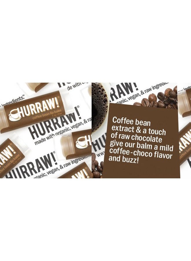 Hurraw! Coffee Bean Lip Balm, 3 Pack: Organic, Certified Vegan, Cruelty and Gluten Free. Non-GMO, 100% Natural Ingredients. Bee, Shea, Soy and Palm Free. Made in USA - Image 4