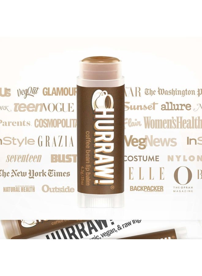 Hurraw! Coffee Bean Lip Balm, 3 Pack: Organic, Certified Vegan, Cruelty and Gluten Free. Non-GMO, 100% Natural Ingredients. Bee, Shea, Soy and Palm Free. Made in USA - Image 5