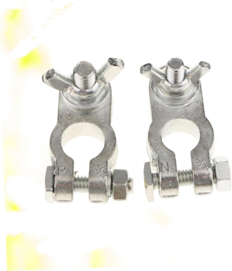 Vosarea 1Pair Durable Car Battery Terminal Clamp Auto Battery Connector with Positive Negative Adapters for Safe Wiring Connection Cars Trucks - Image 5