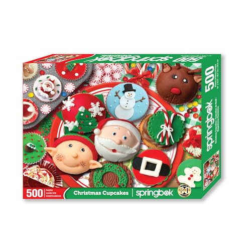 Springbok Christmas Cupcakes 500 Piece Jigsaw Puzzle for Adults and Family Unique Cut Pieces Made in USA - Image 5