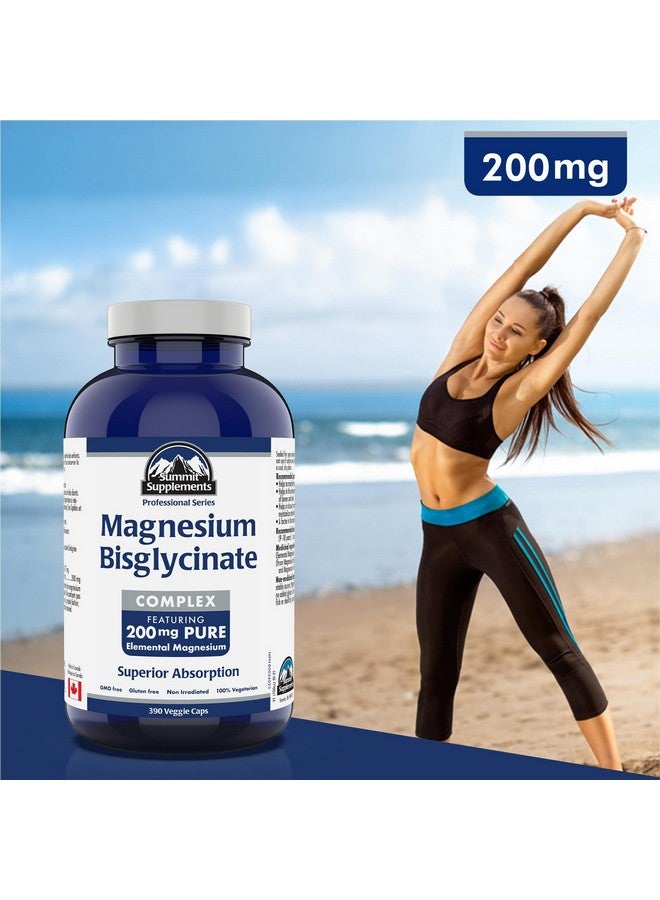 Summit Supplements Summit Supplements - Magnesium Bisglycinate Complex 200 mg (390 Count (Pack of 1)) - Image 2
