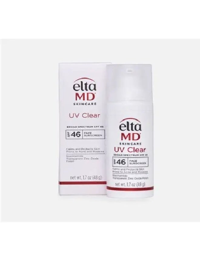 EltaMD UV Clear Broad-Spectrum SPF 46 Sunscreen, 1.7 oz (48 g) - Image 1