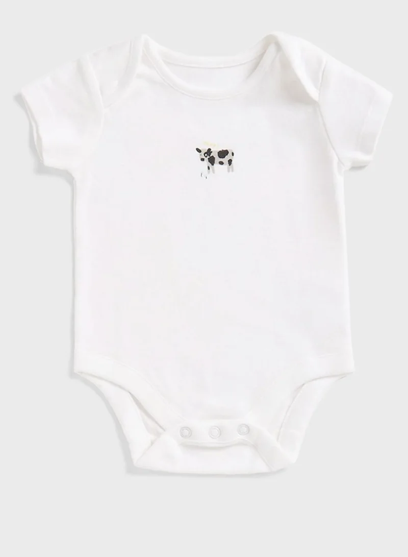 mothercare Infant 5 Pack Assorted Bodysuits