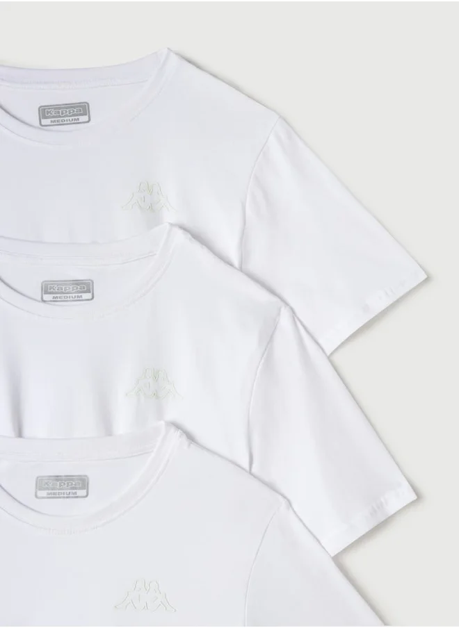 Kappa Set of 3 - Kappa Crew Neck Regular Fit T-shirt with Short Sleeves