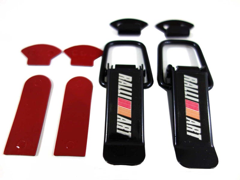 AUTO MT 4PC/Set RALLIART Bumper Clip JDM Racing Car Big Boot Bonnet Side Bumper Guards Toggle Fasteners Catch Clips (4PC-RALLIART Bumper Clip) - Image 2