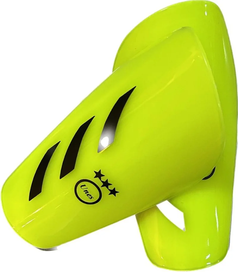 Unes Prof Children Shin Guard Fluorescent Yellow Plus Half Socks Tek Prof tk