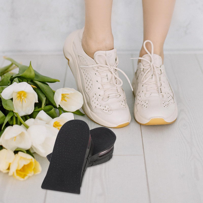 Height Increase Shoe Insoles 4pcs Black 3cm 5cm Air Cushion Inserts for Men Women Comfort Fit - Image 5