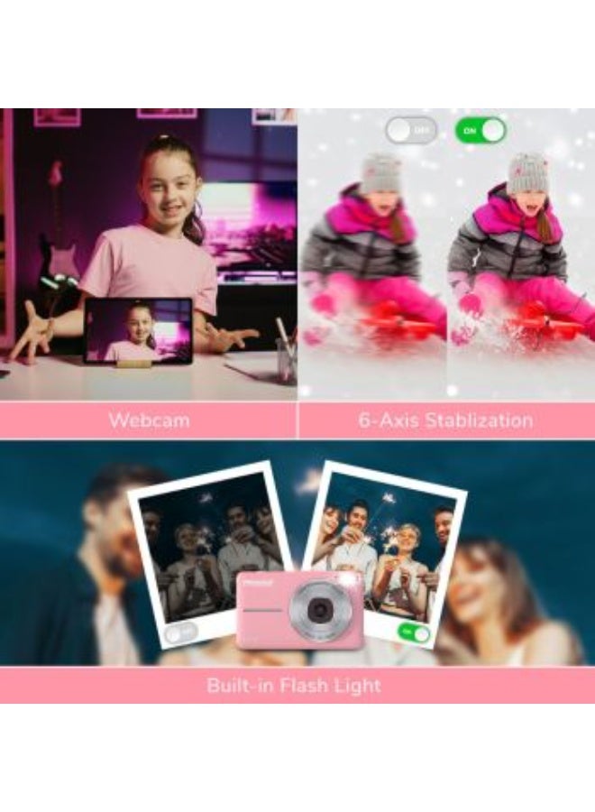 برو ميج كاميرا رقمية PROMAGE PC100 باللون الأخضر – صور بدقة 44 ميجابكسل، فيديو 1080p، شاشة 2.4 بوصة، تقريب 16X، قابلة لإعادة الشحن عبر USB - Image 5