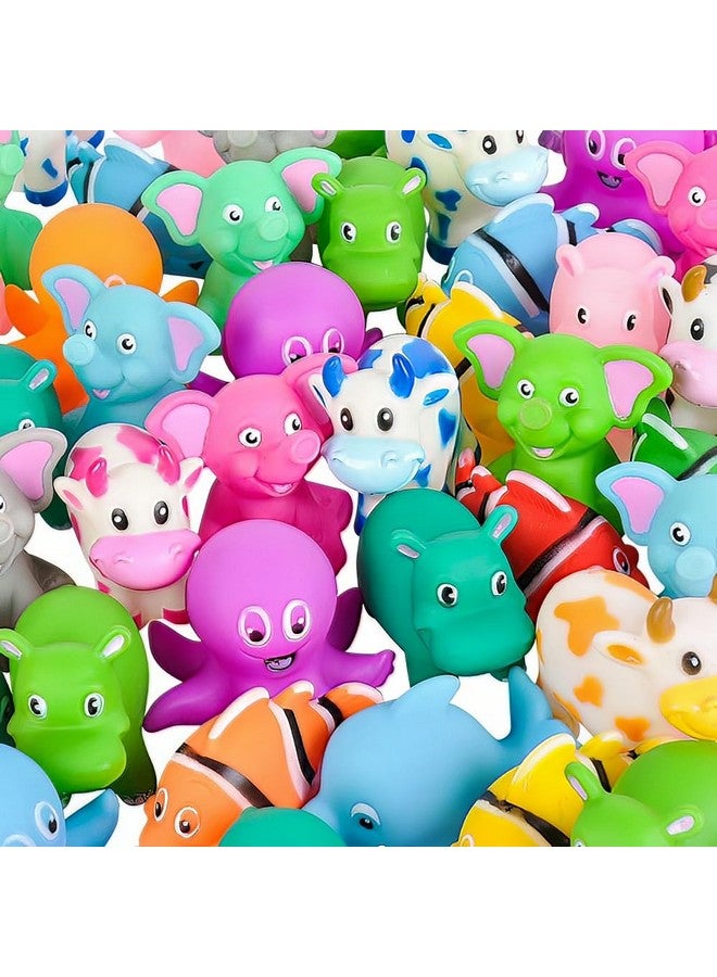 Rhode Island Novelty 72 PC 2 Inch Rubber Animal Mix