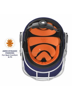 DSC Punch Cricket Helmet For Mens, Colour - Navy, Size - Medium  - Image 2