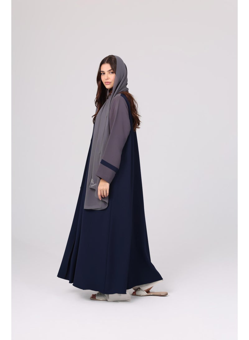 اكسا عباية بتصميم بليزر مفتوحة من الأمام - Image 2