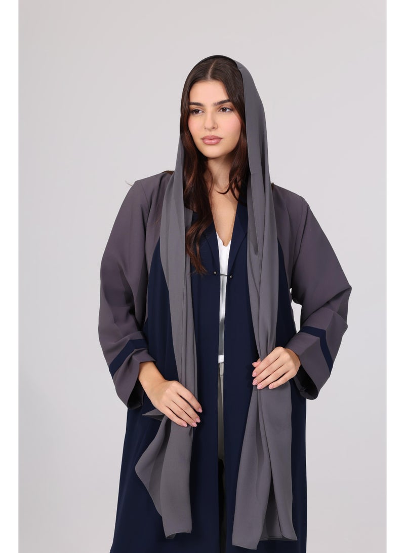 اكسا عباية بتصميم بليزر مفتوحة من الأمام - Image 3