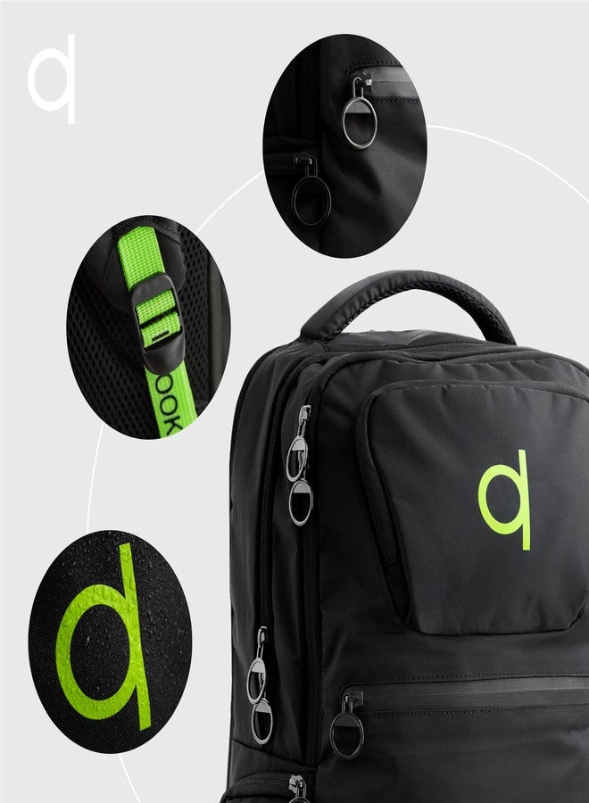 ARTIX® Waterproof Laptop Backpack for Men & Women | Large 17.3-inch Travel Backpack | Stylish & Durable Computer Bag for Business, Office & Work | Versatile Rucksack for Adults (Black/Green) - Image 5