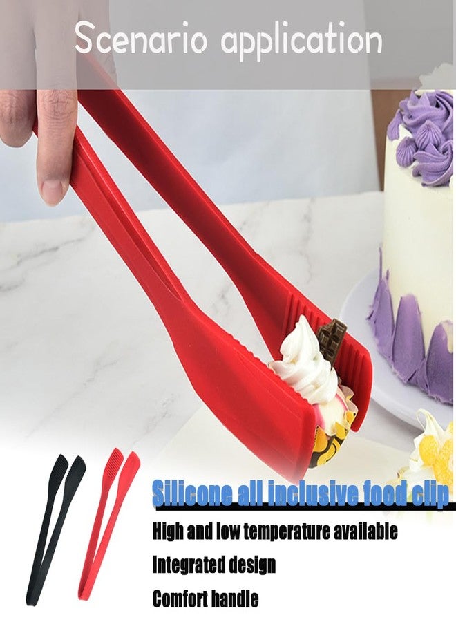 LIUHUIZEYU Silicone Kitchen Tongs,LIUHUIZEYU Silicone Tongs for Cooking Multipurpose BBQ Clamp Tongs for Fried Steak, bake bread, toast Salad Tongs（11Inch） - Image 3