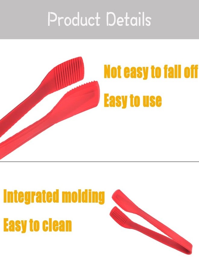 LIUHUIZEYU Silicone Kitchen Tongs,LIUHUIZEYU Silicone Tongs for Cooking Multipurpose BBQ Clamp Tongs for Fried Steak, bake bread, toast Salad Tongs（11Inch） - Image 5