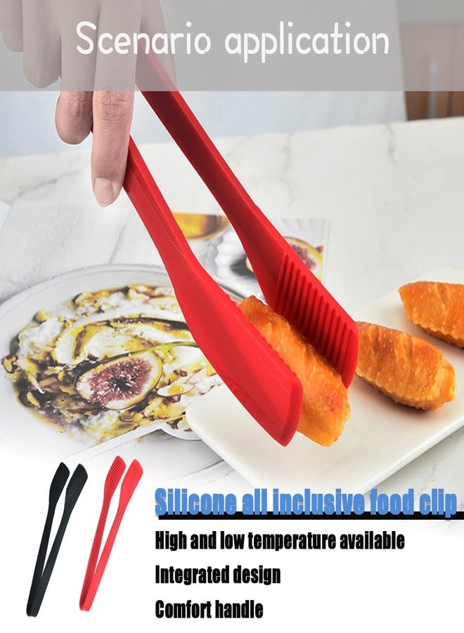 LIUHUIZEYU Silicone Kitchen Tongs,LIUHUIZEYU Silicone Tongs for Cooking Multipurpose BBQ Clamp Tongs for Fried Steak, bake bread, toast Salad Tongs（11Inch） - Image 4