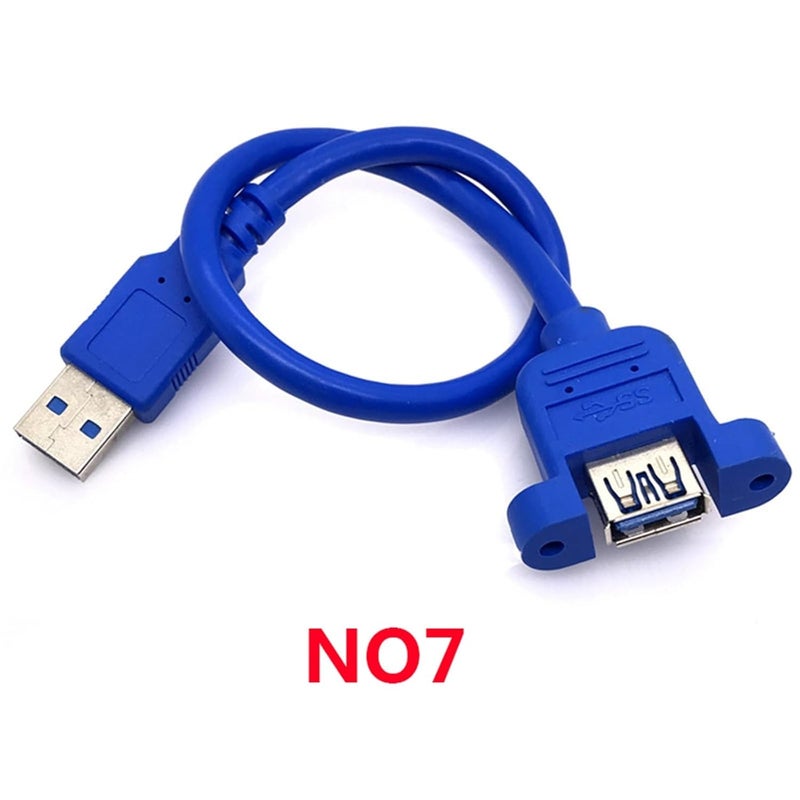 Mini Micro USB Male to USB B Jack Female Socket Printer Panel Mount Cable USB2.0 3.0 Micro Mini USB Cable Extension Cord(1m,NO7 USB 3.0) - Image 2