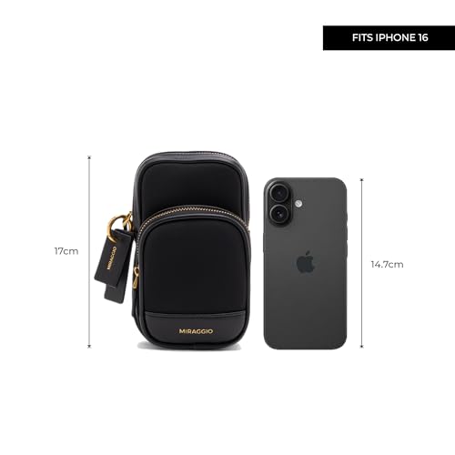 Miraggio Jeff Phone Crossbody (Black) - Image 3