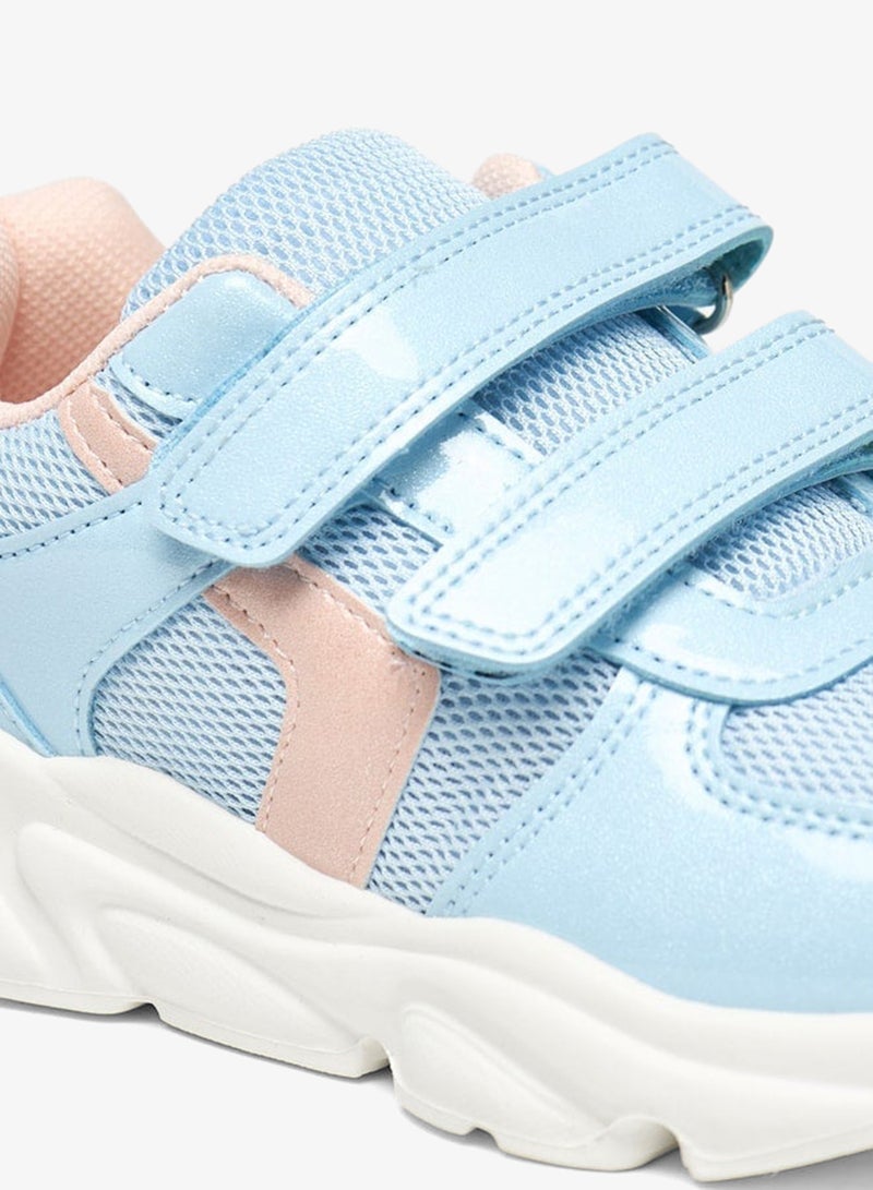 Flora Bella By Shoexpress Girls Panelled School Shoes With Hook And Loop Closure - Image 5