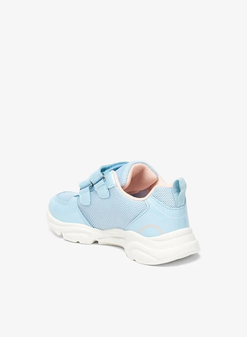 Flora Bella By Shoexpress Girls Panelled School Shoes With Hook And Loop Closure