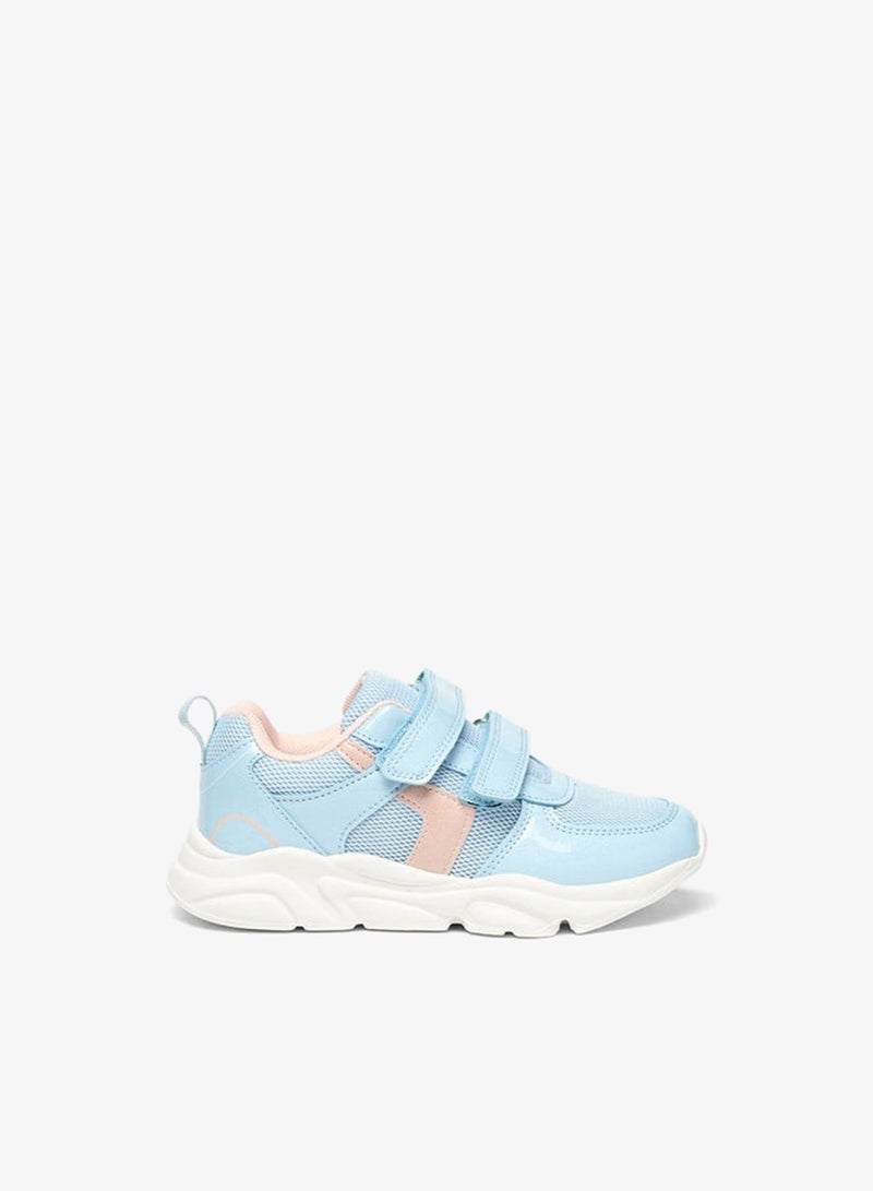 Flora Bella By Shoexpress Girls Panelled School Shoes With Hook And Loop Closure - Image 1