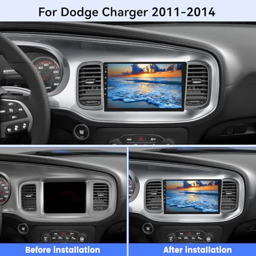 EKAT 2G64G 9 inch Screen for Dodge Charger Radio 2011 2012 2013 2014 Android CarPlay Car Stereo Wireless Car PlayAndroid AutoEQ AudioBluetoothSWC - Image 3