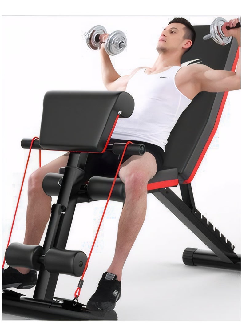 ETG 6-in-1 Multifunctional Fitness Chair - Foldable Home Gym Equipment for Full-Body Training, Safe & Space-Saving - Image 2