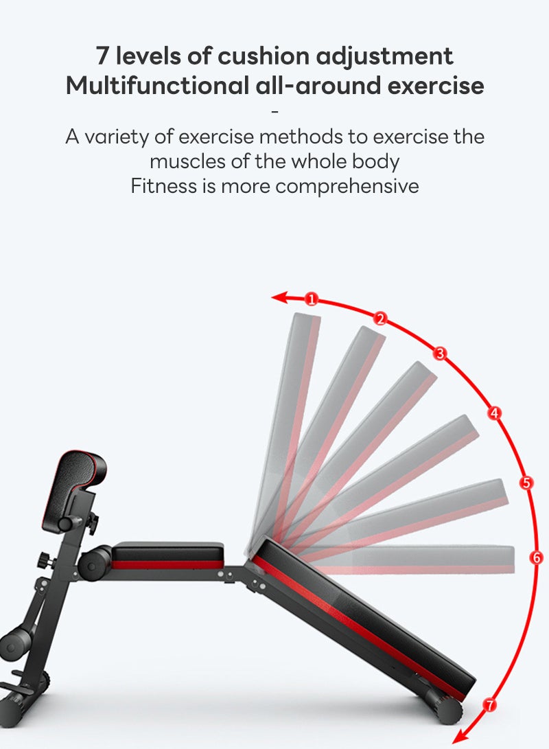 ETG 6-in-1 Multifunctional Fitness Chair - Foldable Home Gym Equipment for Full-Body Training, Safe & Space-Saving - Image 3