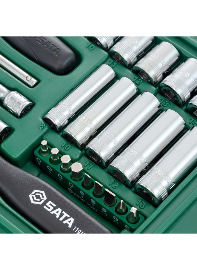 Sata SATA ST09001SJ 36-Piece 1/4" Drive 6 Point Metric Socket Set  - Image 5
