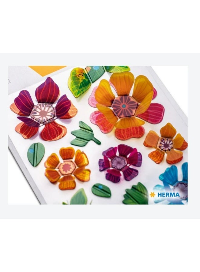 Herma Magic 3D Stickers with Colorful Flowers and Raised Wings for Crafts and Scrapbooking, Model 15144, 1 Piece - Image 3