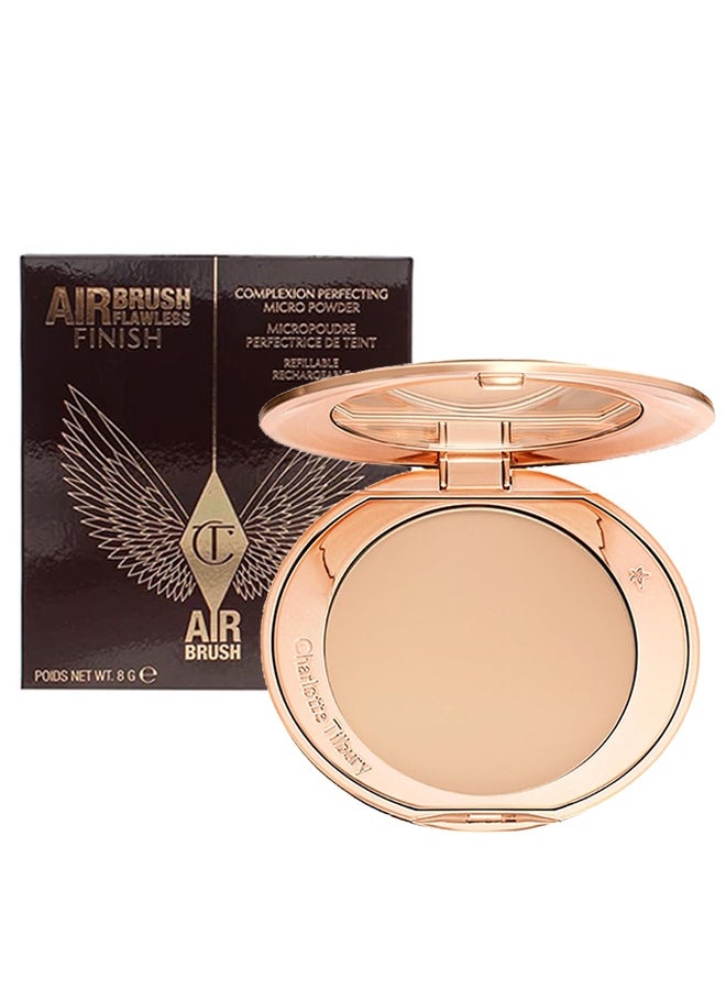 شارلوت تلبوري فرشاة الهواء مسحوق إنهاء لا عيب فيه 8g، نهاية غير لامعة طويلة الأمد -2 متوسطة - Image 1
