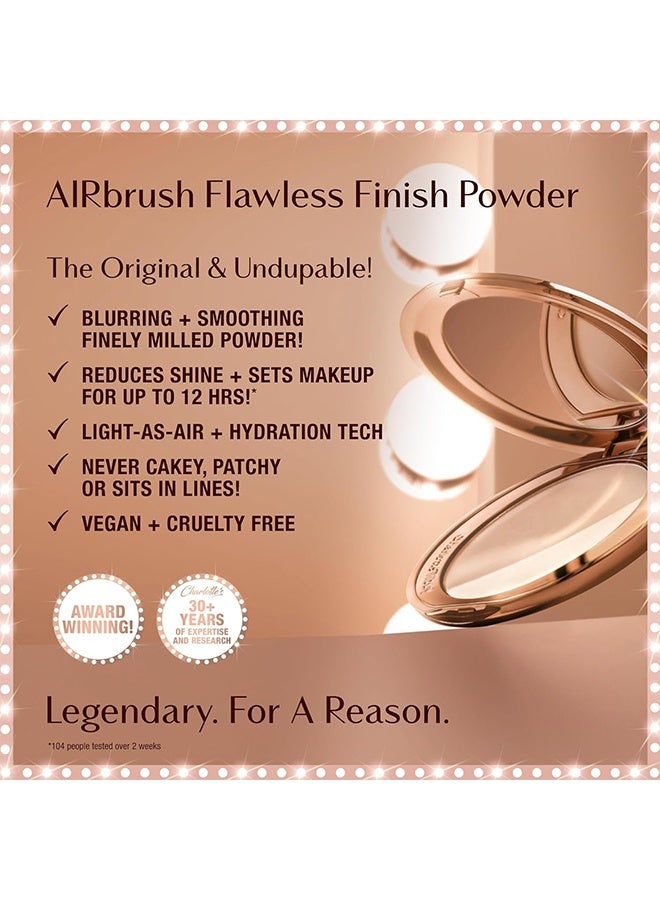 شارلوت تلبوري فرشاة الهواء مسحوق إنهاء لا عيب فيه 8g، نهاية غير لامعة طويلة الأمد -2 متوسطة - Image 3