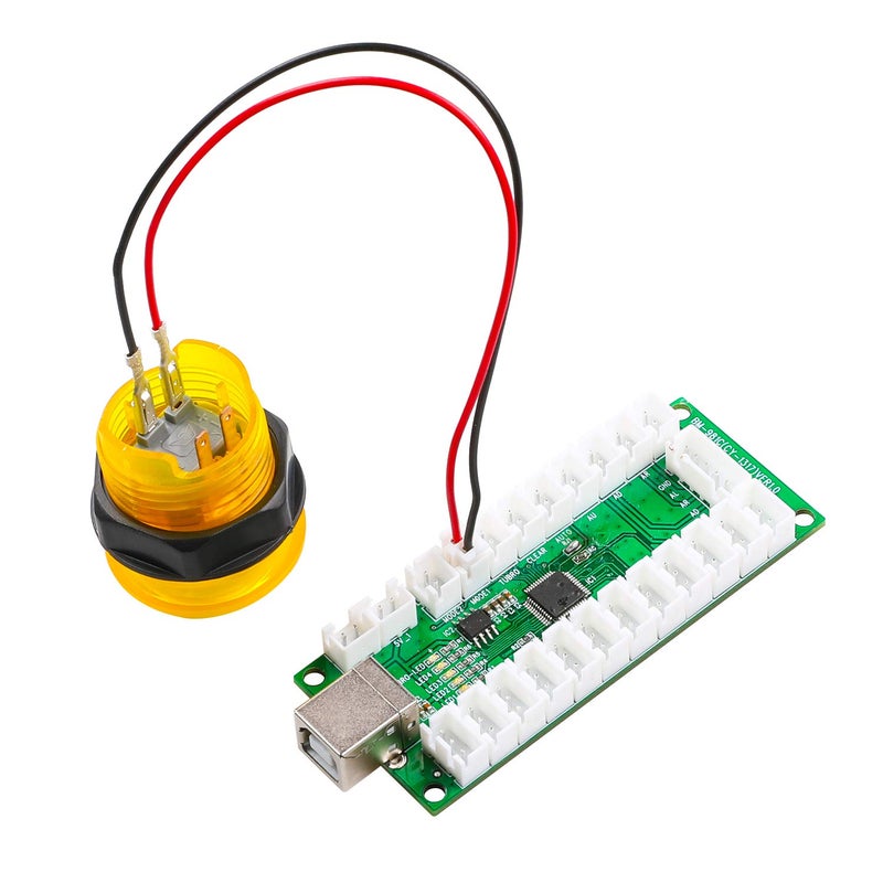 Guwarry 20 Pcs/Lot Zero Delay USB Encoder Jumper Wires Terminals Size 0.110 (2.8mm) Compatible with SANWA Arcade Buttons, Seimitsu, Japan Style Arcade Buttons/JST XH2.54 Plugs to .110 - Image 2