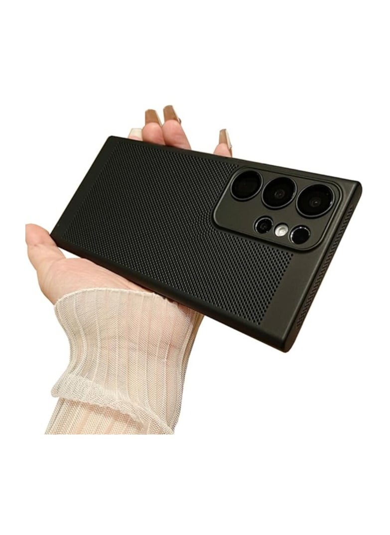 Samsung Galaxy S24 Ultra Case Heat Vent Anti-Scratch Resistant Shock Resistant Thin Hard Polycarbonate Back Shell with Full Camera Protection Compatible with Galaxy S24 Ultra