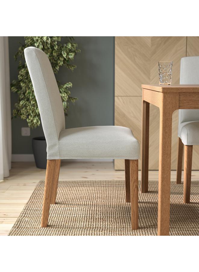 erorex Chair, Oak Effect/Orrsta Light Grey - Image 3