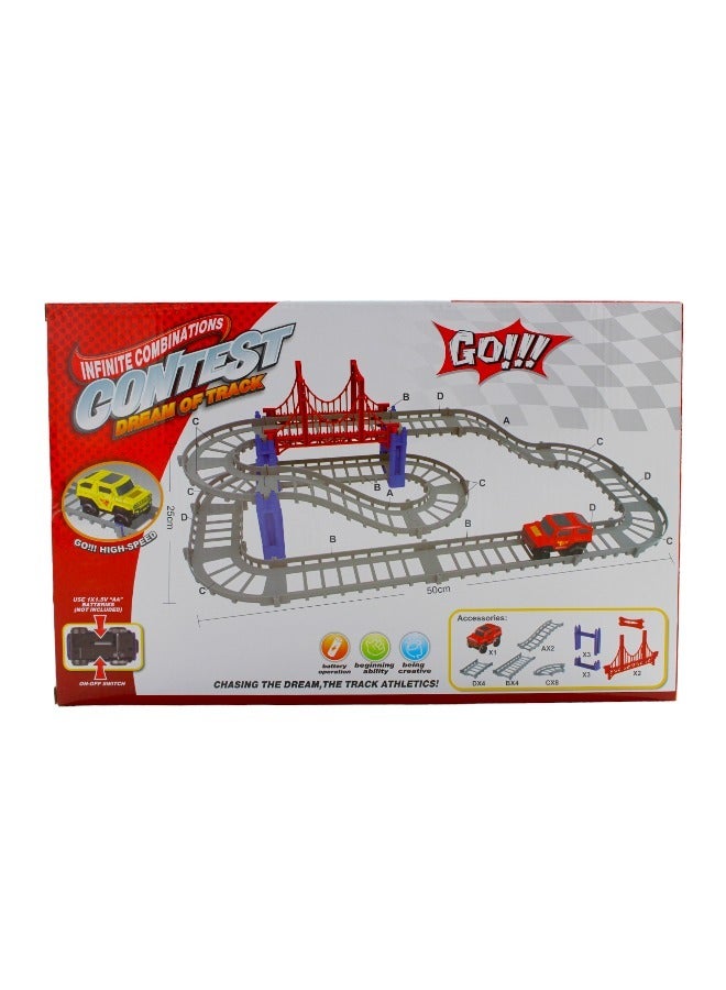 Train Track Battery Operated Toy Playset For Kids - Image 2